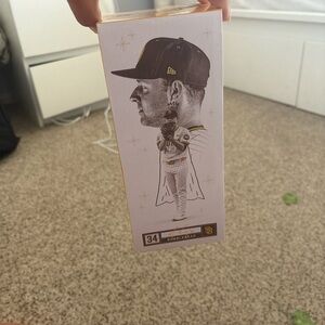 Othr Baseball Player Figurine - Black and White